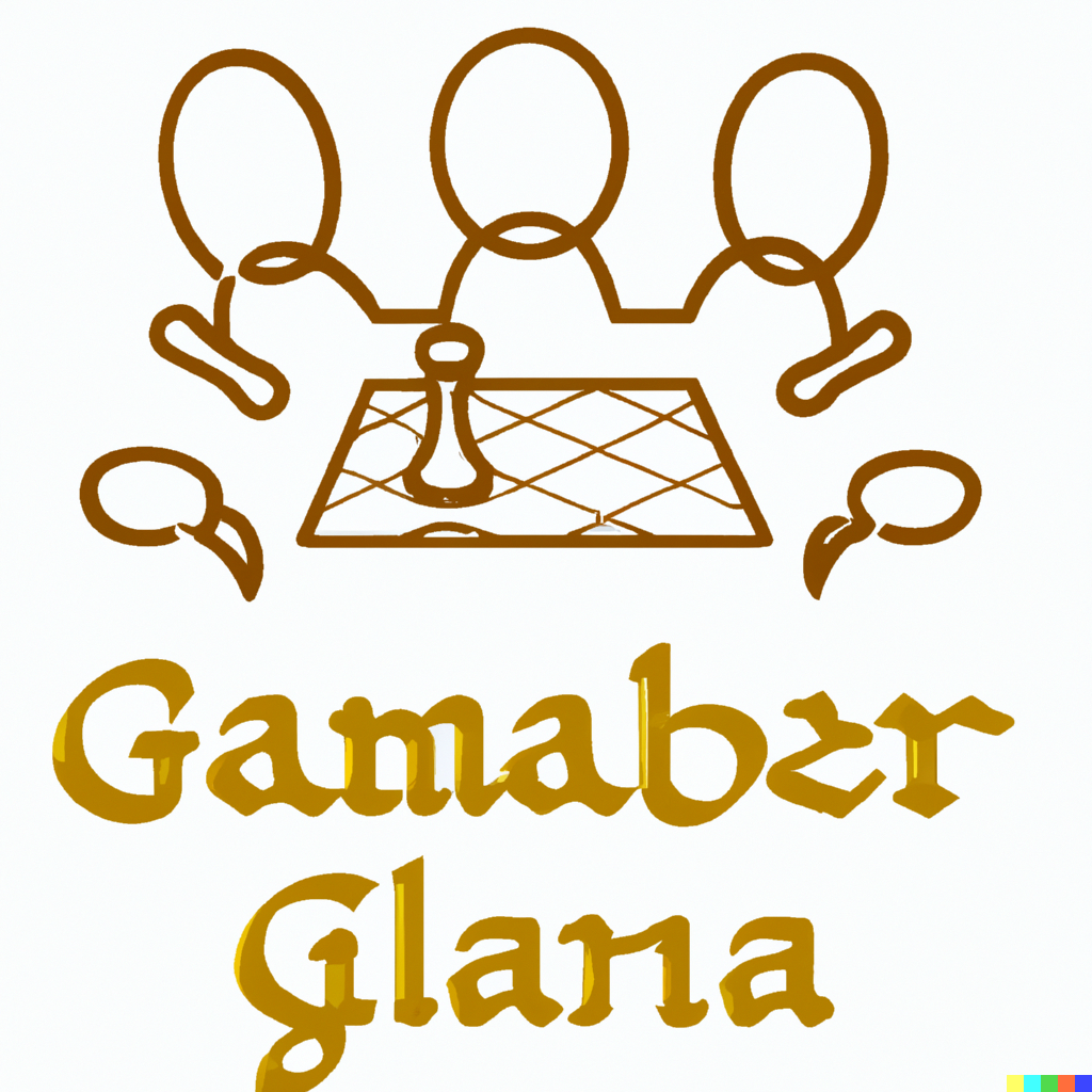 DALL·E 2023-02-07 - The logo of an association of board games players one-lined drawing.