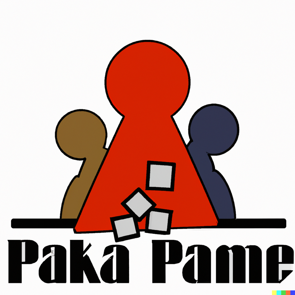 DALL·E 2023-02-07 - The logo of an association of board games players, simple street art.
