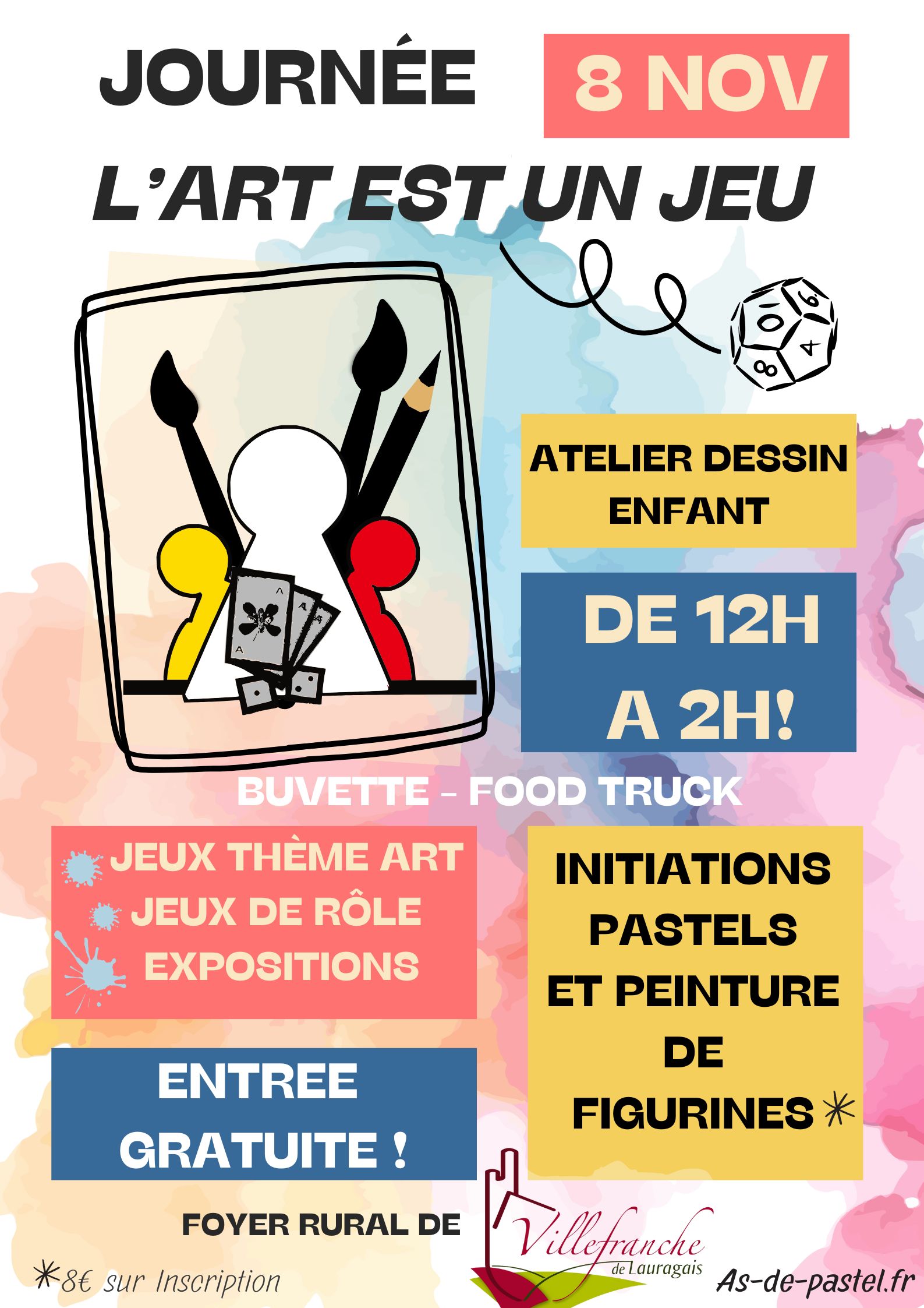 🎨🎲 L’Art est un Jeu – Journée spéciale le 8 novembre !