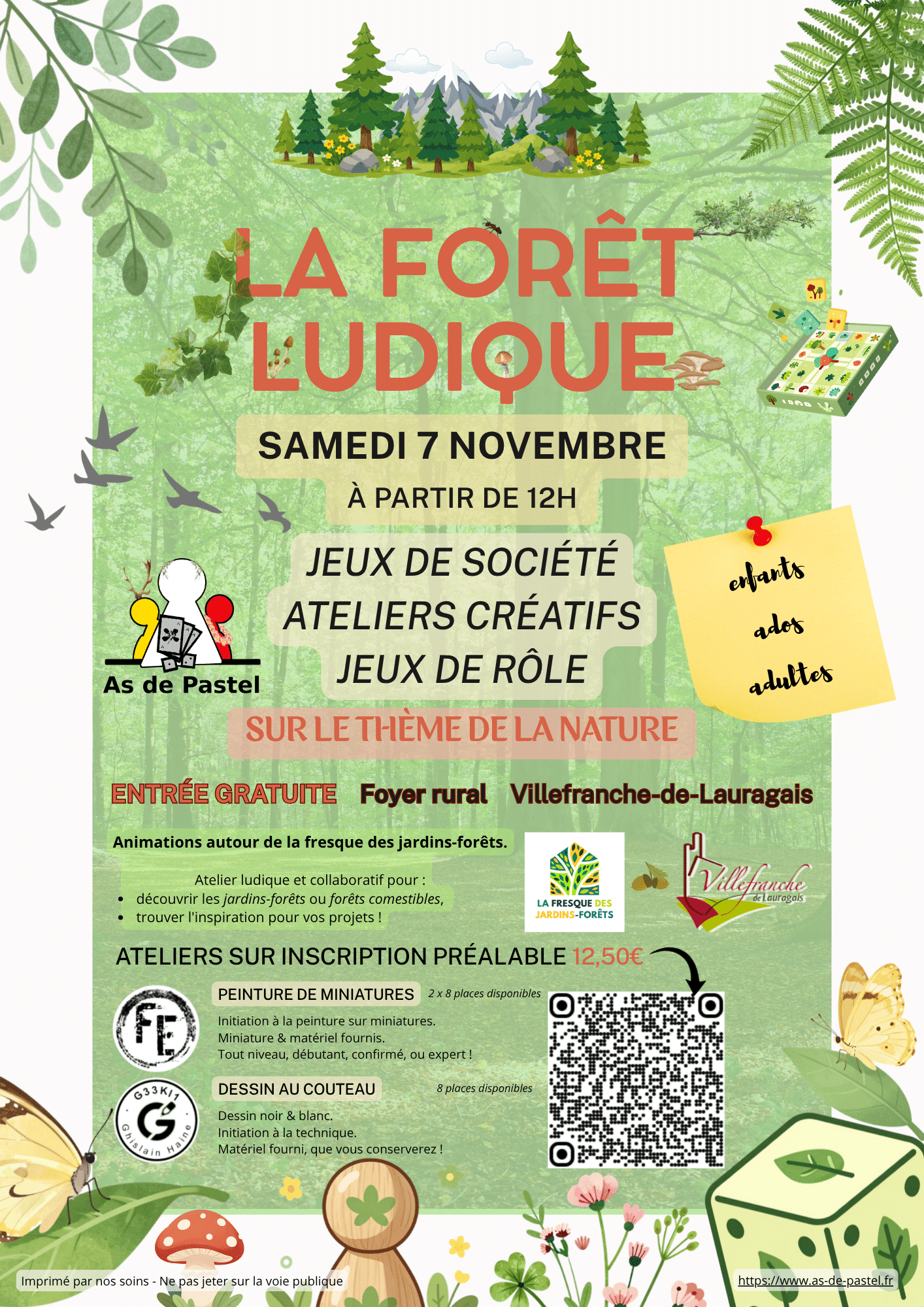 La Forêt Ludique : Samedi 7 novembre